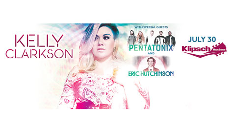 Win tickets to see Kelly Clarkson, with Pentatonix and Eric Hutchinson