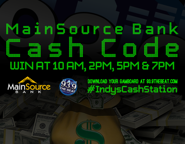 Download your MainSource Bank Cash Code Gamecard