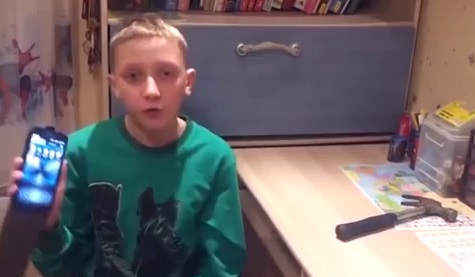 Video: Kid Regrets Testing The Durability Of His Phone Case