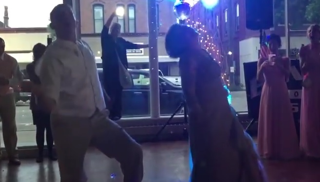 Wedding Reception Goes Wild For Mother/Son Dance Off!
