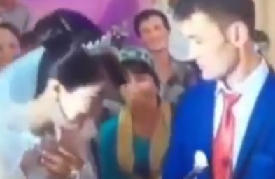 Video: Groom Flips Out When Wife Denies Him Cake!