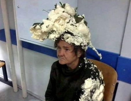 LOL: Woman Confuses Builders Foam With Mousse And Goes To Hospital