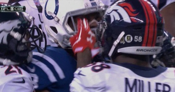 OUCH: See Aqib Talib’s Eye Gouge On Dwayne Allen