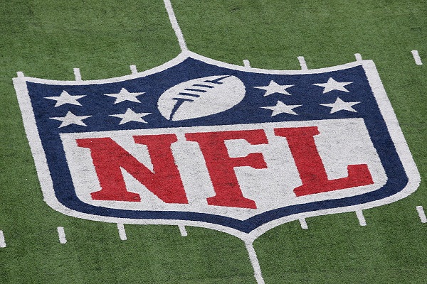 nfl logo on the field